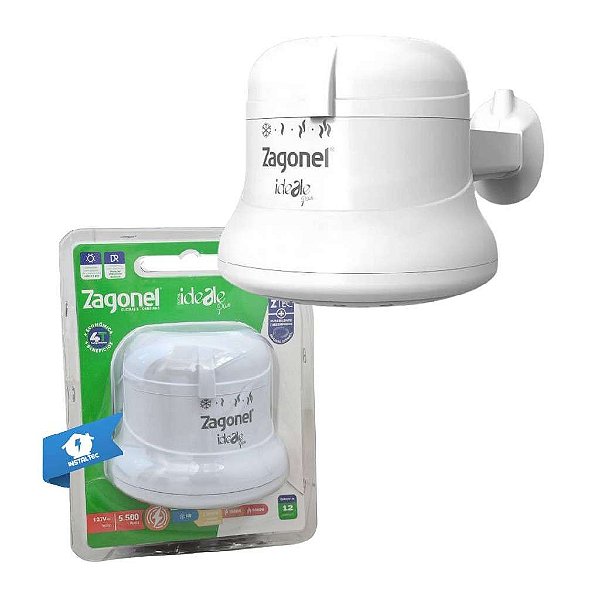 Ducha Ideale Plus Branco 4 Temperatura 127V 5500W Zagonel