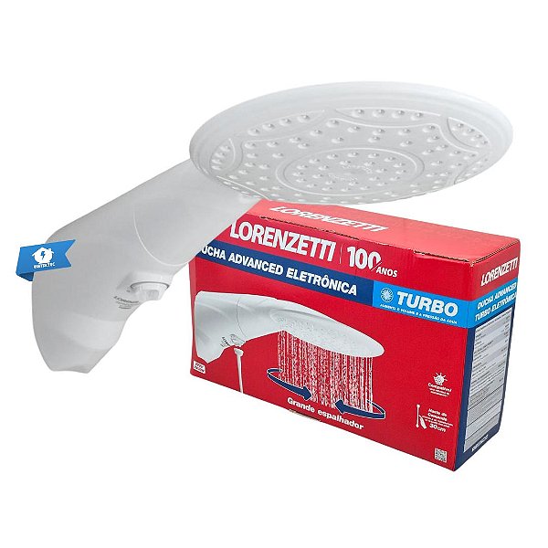 Ducha Advanced Eletrônica Turbo 220V 7500W Lorenzetti