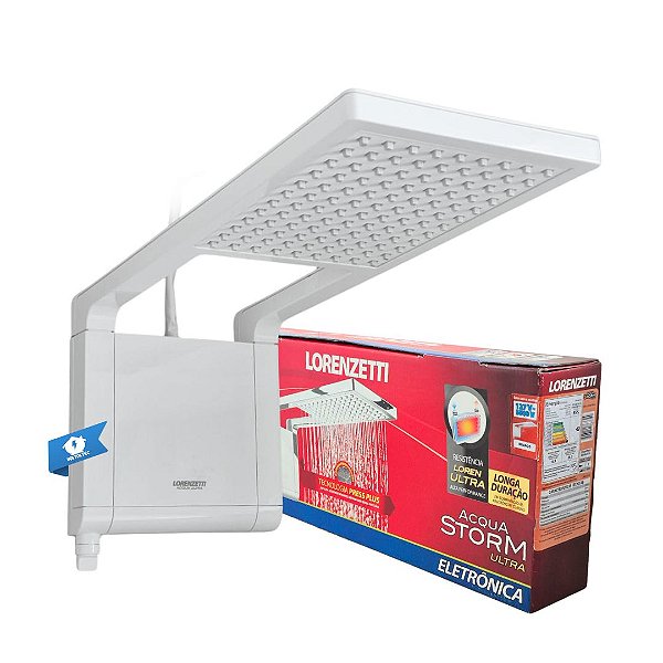 Ducha Acqua Storm Ultra Branco 127V 5500W Lorenzetti