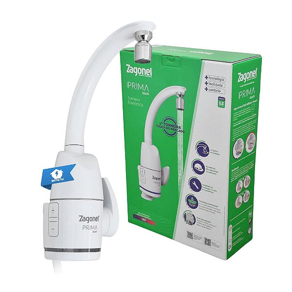 Torneira Prima Eletrônica Branca 127V 5500W Zagonel