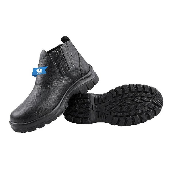 Par de Botina Nº 40 de Couro P/Eletricista Bico Composite Worker