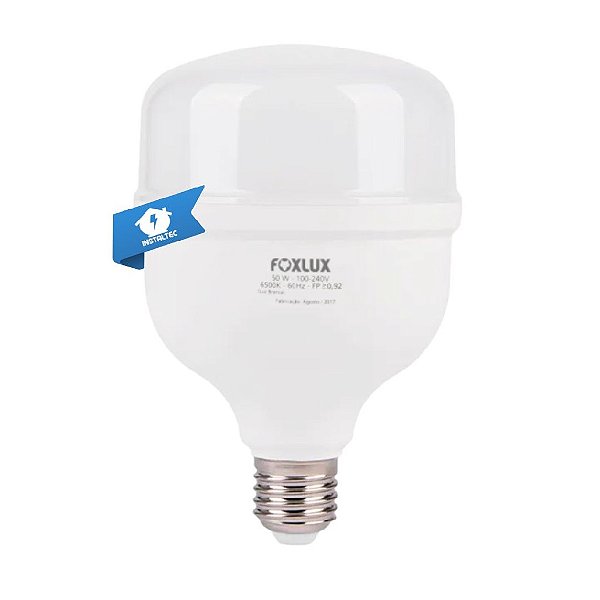 Lâmpada LED 50W 6500K Bulbo E27 Foxlux