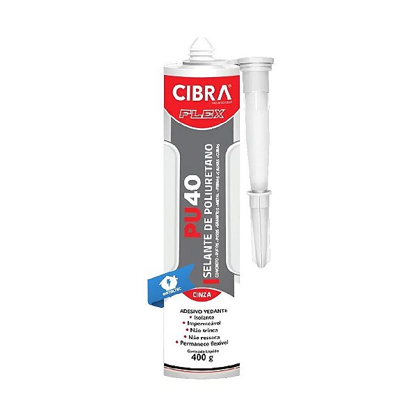 Adesivo Selante PU40 400g Cinza Cibraflex