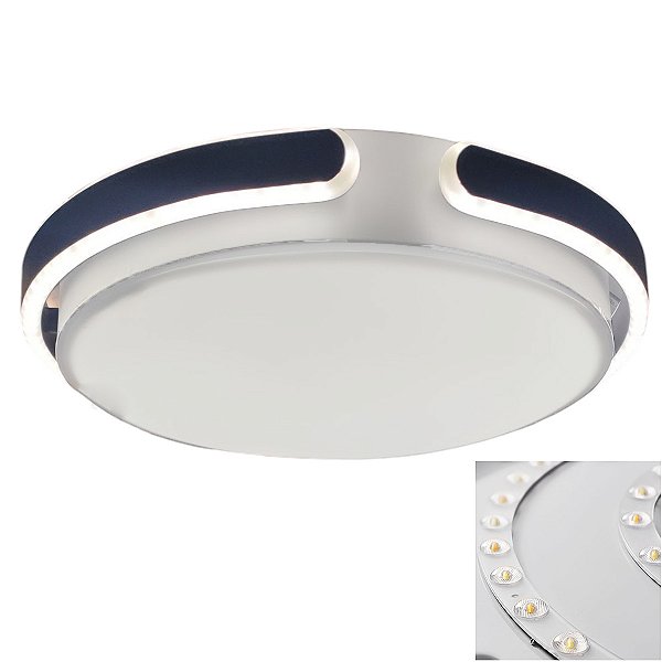Luminaria Plafon LED 3 em 1 Iluminaçao Residencial Comercial Minimalista Decoraçao Ambiente Moderno