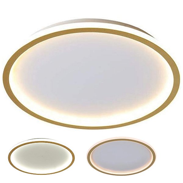 Lustre Plafon 3 em 1 LED Minimalista Moderno Residencial Comercial Iluminaçao Ambiente