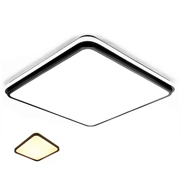 Lustre Plafon 3 em 1 LED Sobrepor Iluminaçao Moderno Decoraçao Residencial Empresarial Ambiente