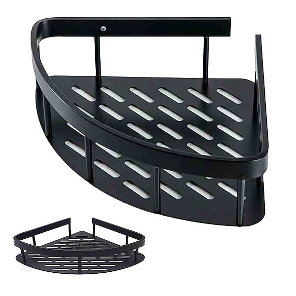 Suporte de Canto Prateleira Banheiro Box Shampoo Condicionador Sabonete Cozinha Casa Lavanderia Multiuso Organizaçao