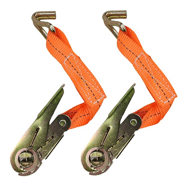 Catraca Movel De Amarraçao De Carga Kit 2 Uni Gancho em J Reforçado Mudança Obra