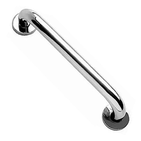 Barra De Apoio 30cm Inox Banheiro Box Idoso Gestante Deficiente Segurança Suporte Acessibilidade Corrimao