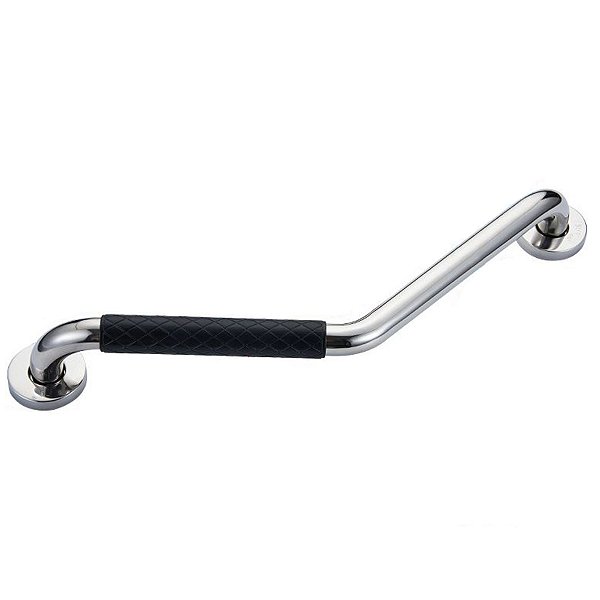 Barra Alça Apoio Angular 25x25cm Borracha Antiderrapante Idoso Gestante Criança Suporte Anti Queda Acidentes Banheiro