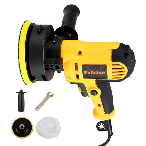 Maquina Polidora Lixadeira 700W Carro Metal Granito Portatil Polimento Politriz Polir Lixar Ferramenta Pintura Potente