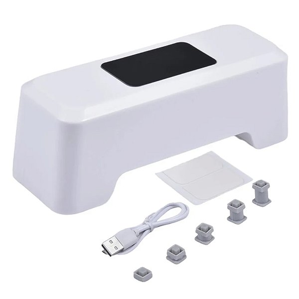 Sensor Automatico Descarga Banheiro Vaso Sanitario USB Recarregavel Higienico Lavabo Casa Loja Comercio Consultorio
