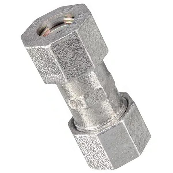 Luva Galvanizada 1 1/4 Polegadas Tupy Vedaçao Conexao tubos De Aço Polietileno Construçao Obra Hidraulica