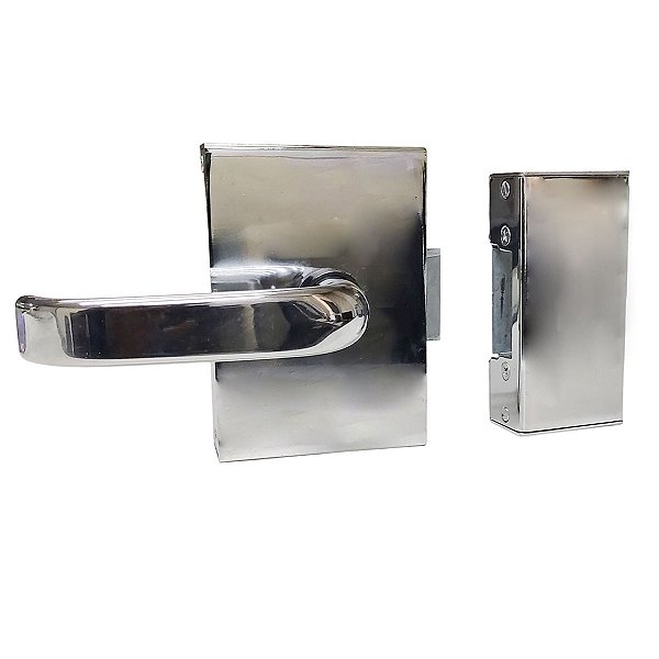 Fechadura Eletromagnetica 12V Porta de Vidro Portaria Residencial Comercial Resistente Seguro