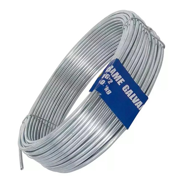 Arame Galvanizado 14 Bwg 2,11mm Liso Construçao Obra Artesanato Jardim Diy