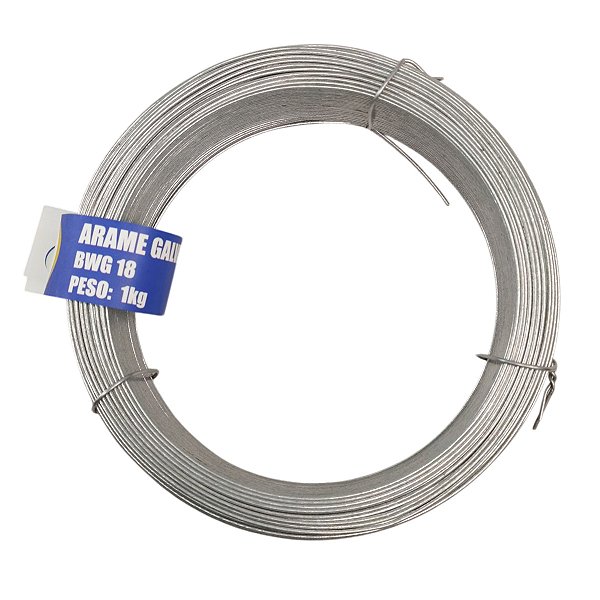 Arame Galvanizado 18 Bwg 1,23mm Obra Construçao Artesanato Jardim Diy