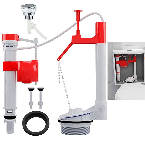 Mecanismo Reparo Caixa Acoplada Vaso Assento Sanitario Tanque Descarga Banheiro Acessorio Higienico Lavabo Casa