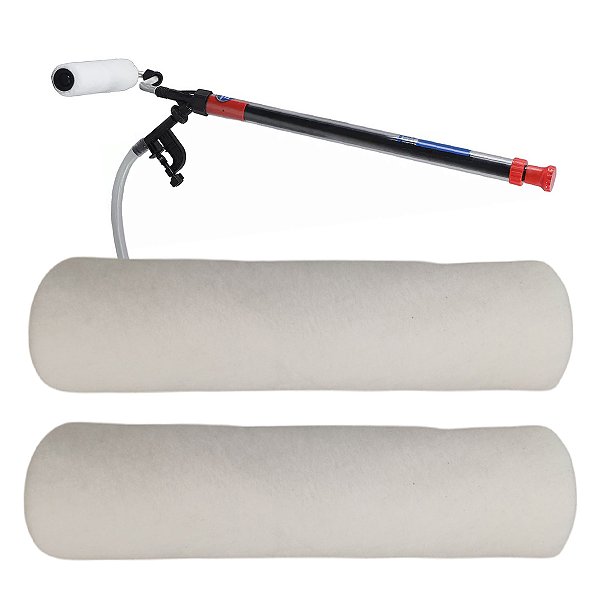 Rolo de Tinta Para Rolo De Pintura com Reservatorio Kit 2 Uni Sem Suporte Pinta Parede Teto Deck Obra Construçao Reofrma