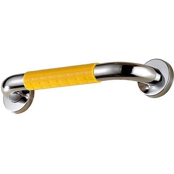 Barra Alça De Apoio 40cm Antiderrapante Box Banheiro Acessibilidade Idoso Gestante Cadeirante Criança Pcd Corrimao Escad