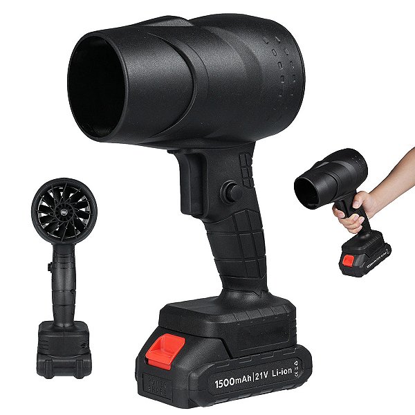 Soprador Turbo Fan 130.000 RPM Potente Maleta Bateria Recarregavel Casa Jardim Quintal Automovel Eficiente Manutençao