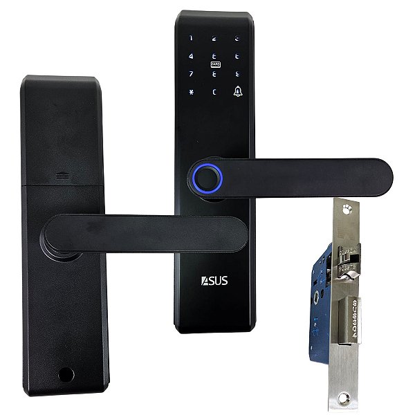 Fechadura Digital Eletronica App Celular Wifi Senha Biometria Cartao Rt Chave Abre Porta Portao Segurança Casa