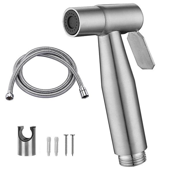 Ducha Higienica Chuveirinho Banheiro Box Lavabo Privada Mangueira Flexivel Casa Limpeza Higienizaçao Suporte Acessorio