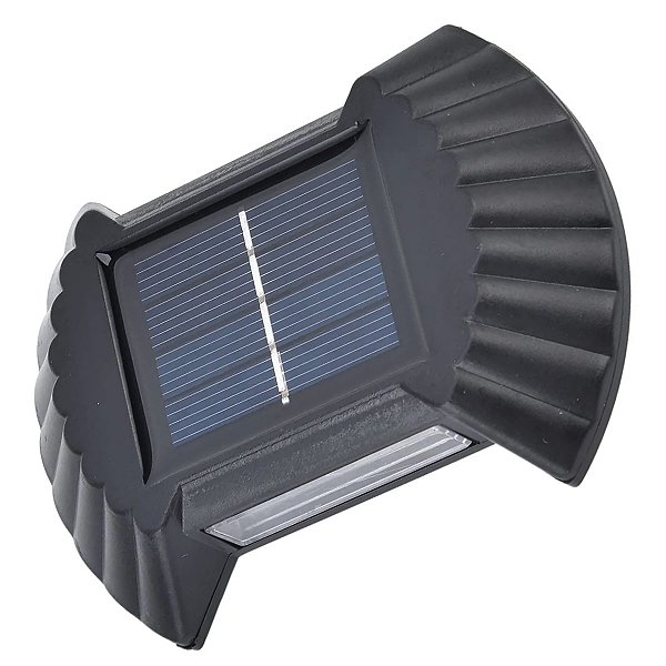 Luminaria Solar Arandela Parede Spot Balizador Iluminaçao Decoraçao Garagem Casa Quintal Varanda Jardim Enfeite