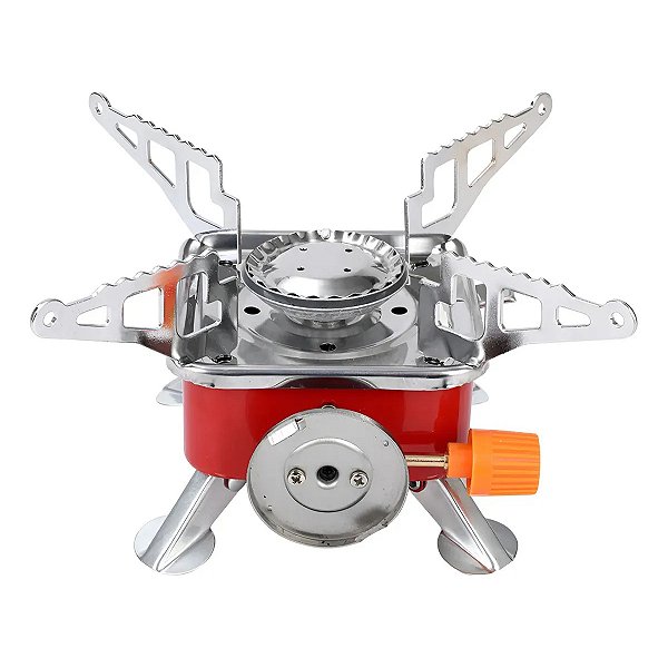 Fogareiro Portatil Dobravel 2800W Acampamento Obra Pesca Viagem Camping Praia Diversao Lazer