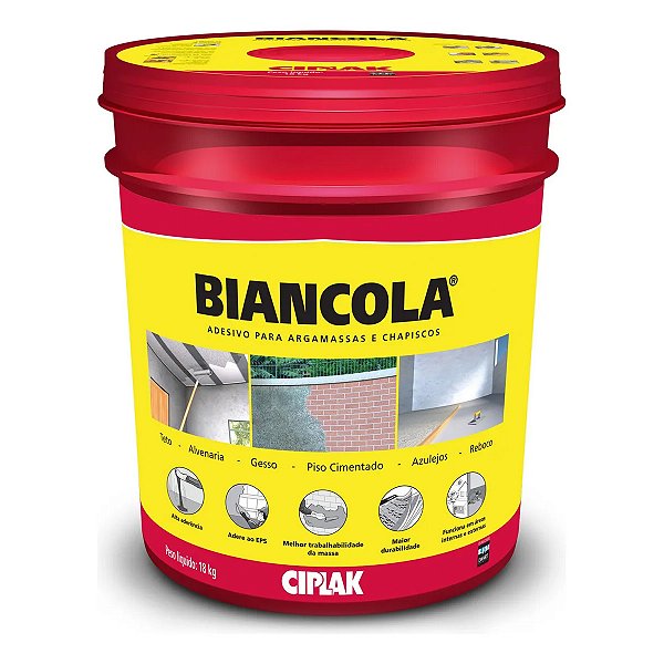 Adesivo Argamassa Biancola 18 Kg Chapisco Obra Construçao Reboco