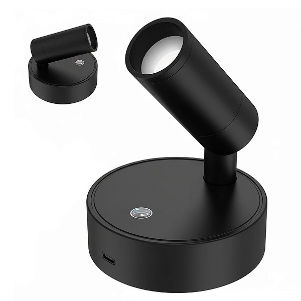 Luminaria Arandela Mesa Parede 3 Tons Ajustavel Usb Recarregavel Portatil Iluminaçao Decoraçao Casa