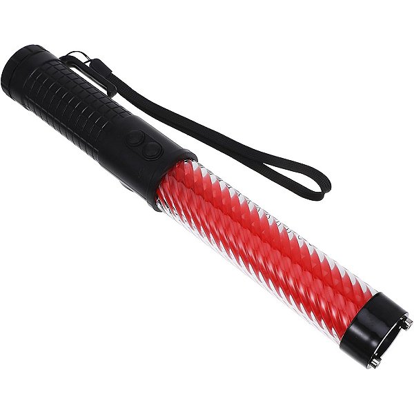 Bastao Sinalizador Apito Recarregavel Lanterna Transito Estacionamento Obra Sinalizaçao Guarda Manobrista Frentista