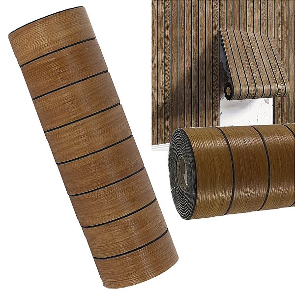 Painel Ripado Papel Parede Adesivo Autocolante Decoraçao Sala Estar Casa Quarto Loja Destaque Sala Estar Clinica Recepça