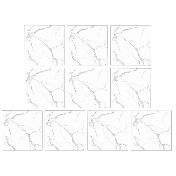 Placa Adesiva Marmore 3D Kit 10 uni Papel de Parede Autocolante Obra Reforma Decoraçao Casa Banheiro Cozinha Multiuso