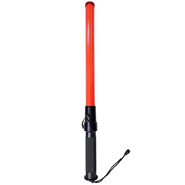 Bastao Sinalizador Viario Apito Led Segurança Transito Sinalizaçao Obra Guarda Manobrista Frentista Emergencia