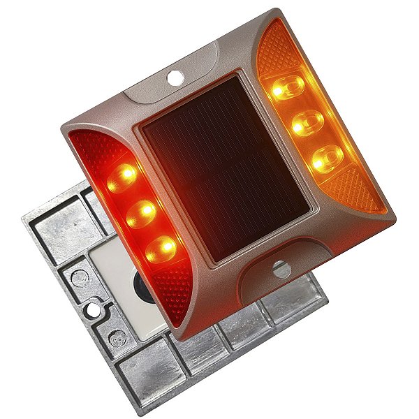 Tacha Solar Sinalizador Viario Olho de Gato Sinalizaçao Estrada Rodovia Segurança Avenida Pavimentaçao Rua