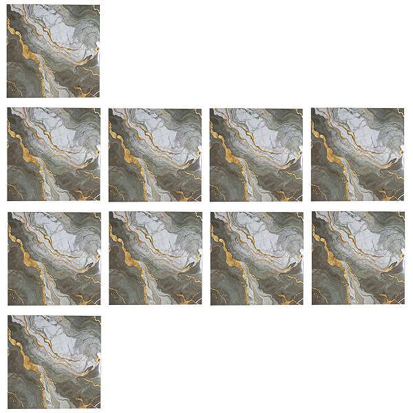 Placa Adesiva Marmore 3D Kit 10 uni Obra Reforma Papel de Parede Autocolante Banheiro Cozinha Sala Quarto Painel