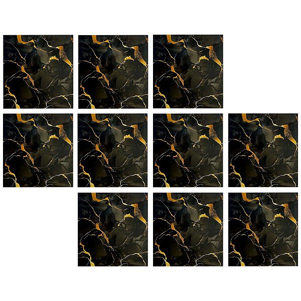 Placa Adesiva Marmore 3D Kit 10 uni Obra Reforma Sala Escritorio Recepçao Papel de Parede Autocolante