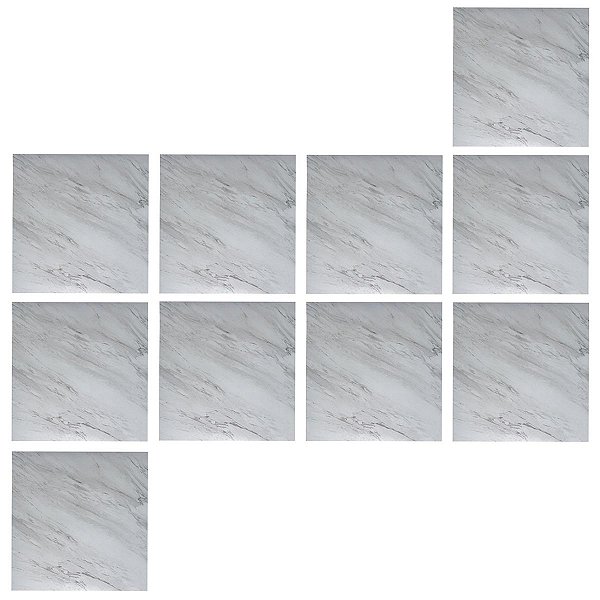 Piso Vinilico Marmore Adesivo 10 uni Impermeavel Antiderrapante Casa Quarto Sala Escritorio Recepçao Elegante Moderno