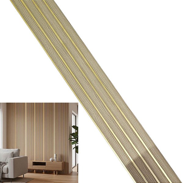 Placa Painel Parede Ripado Decoraçao Flexivel Sala Estar Quarto Casa Loja Comercio Recepçao Consultorio Destaque