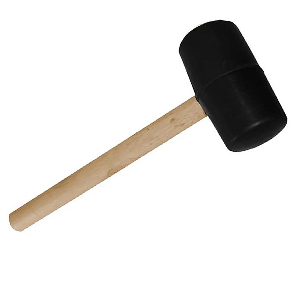 Martelo Marreta Borracha Cabo Madeira Piso Chao Ceramica Casa Montagem Manunteçao Moveis Mercenaria