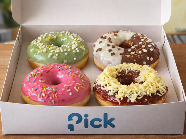 Pick Surpresa Com 4 Donuts