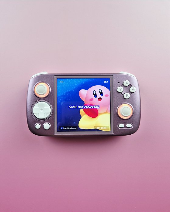 Anbernic RG Cube Rosa Tela IPS 128Gb Lotado de Jogos