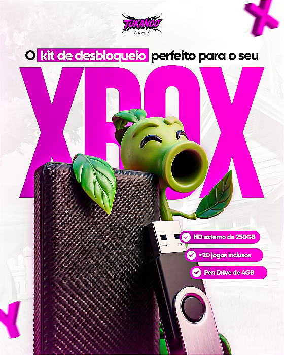 HD 250GB Para Xbox 360 Lotado de Jogos + Emuladores Retro