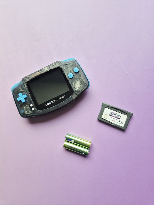Nintendo (GBA) Game Boy Advance Preto / Azul + Tela IPS + Jogo Final Fantasy V