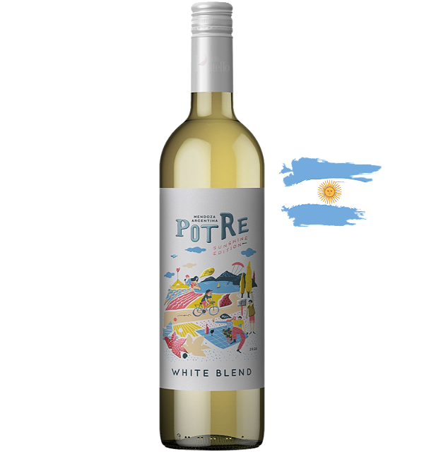 Potre White Blend Sunshine 2020 - Vinho Branco Fino Argentino