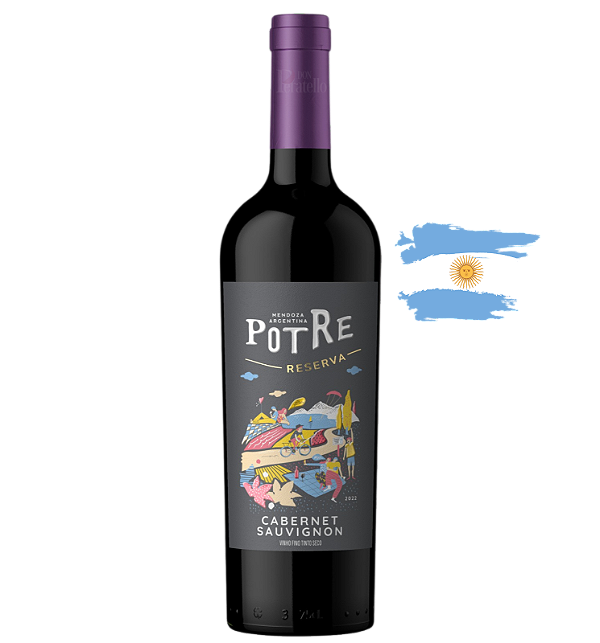 Potre Cabernet Sauvignon Reserva 2022 - Vinho Tinto Fino Argentino