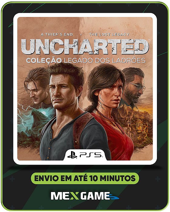 UNCHARTED COLEÇÃO: LEGADO DOS LADRÕES - PS5 - MÍDIA DIGITAL