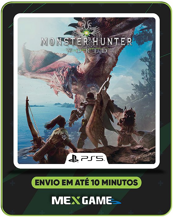 MONSTER HUNTER WORLD - PS5 - MÍDIA DIGITAL