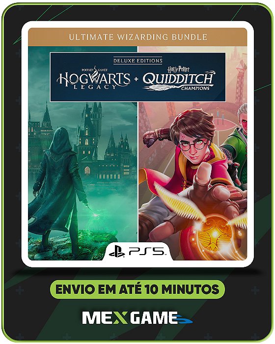 HOGWARTS LEGACY DELUXE + HARRY POTTER OS CAMPEÕES DO QUADRIBOL - PS5 - MÍDIA DIGITAL