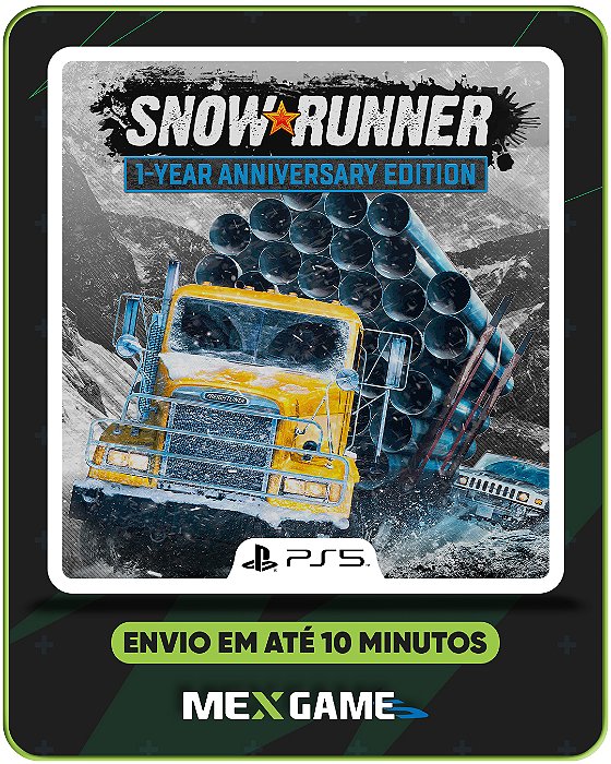SNOWRUNNER 1 YEAR EDITION - PS5 - MIDIA DIGITAL